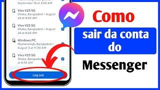 Como sair do Messenger (2024) sair da conta do Facebook Messenger