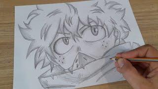 FACIL DE DESENHAR COMO DESENHAR O DARK DEKU BOKU NO HERO