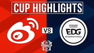 WBG vs EDG Highlights ALL GAMES | Demacia Cup 2024 Quarterfinals | Weibo Gaming vs EDward Gaming