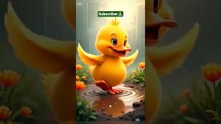 Ai video Duck fill enjoy rain |short|#duck|#raindrop#video