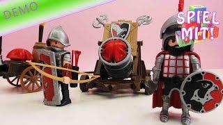 Playmobil Ritter Riesenkanone Demo - Wir feuern die Playmobil Kanone ab!