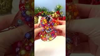 Satisfying Bead Crunch Slime Merry and Bright ASMR #slime