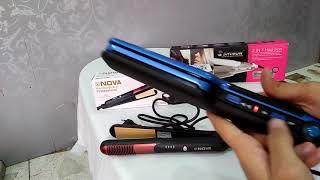 Nova and Shinon Hair Straighteners and Crimpers