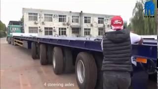 What is a Telescopic Trailer? Customer visit 52/56m heavy haul extendable blade trailer for sale