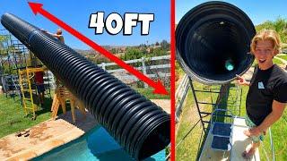 GIANT $5000 BACKYARD WATER SLIDE *BACKYARD WATER PARK*