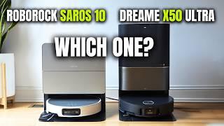 Roborock SAROS 10 vs Dreame X50 Ultra - Features, Performance, and Value