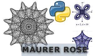 Maurer Rose and Rhodonea Curve - PYTHON