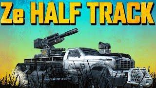 Crossout German 100mm HALF TRACK!  (Crossout Gameplay)