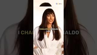 when Irina shayk challenged Ronaldo fans 