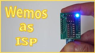 Wemos as isp - Attiny microcontroller programmer