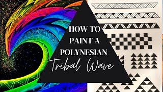 How to paint Tribal Black light art