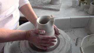 20 Second Pottery Lesson: Making a Spout and Oval Pitcher