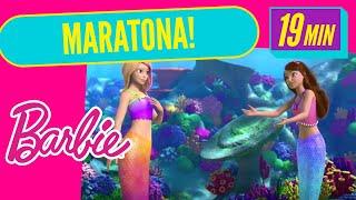 ¡MARATONA DA BARBIE E AS SEREIAS MÁGICAS!  | Desenho Da Barbie en Português