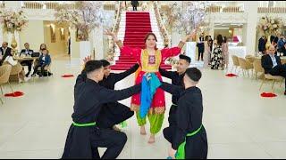 New dance by Afghan girl and boy of Hewad Group to Aria Band best song raqs to mast saaz DJ watani