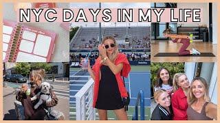 NYC VLOG: US Open, alo haul, influencer event, workout & my balanced lifestyle in new york city!