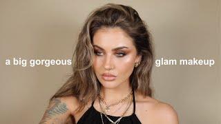 A BIG GORGEOUS GLAM MAKEUP TUTORIAL | JAMIE GENEVIEVE