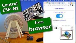 Control ESP-01 relay module from browser, 09/27/2022