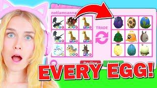 Trading For EVERY EGG In Adopt Me! (Roblox)