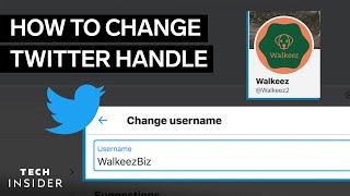 How To Change Your Twitter Handle