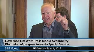 Governor Walz Media Availaibility 6/4/25