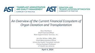 An Overview of the Current Financial Ecosystem of Organ Donation and Transplantation