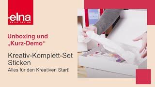 Unboxing: Kreativ-Komplett-Set | Sticken | Elna Deutschland GmbH