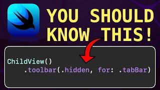 Avoid THIS Animation Glitch When Hiding TabBar in SwiftUI