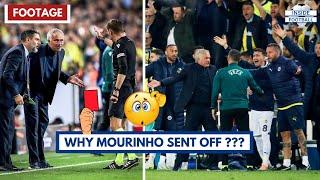 Jose Mourinho Red Card vs Manchester United 🟥 Why Mourinho Sent OFF 