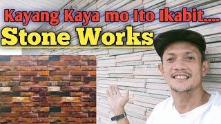 Paano mag kabit Ng Stone Cladding • Stone Works • How to install Stone Cladding • Decorative Stone