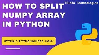 How to split NumPy array in Python | Split NumPy array in Python