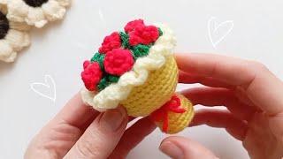 Вяжем крючком милый букетик роз️ МК – цветы – легко и красиво Crochet the beautiful flowers with