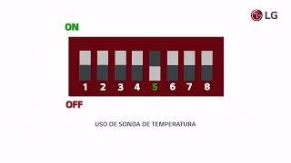 Configuraciones de dip switch en LG Therma V