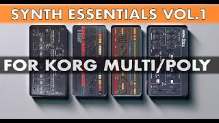 Synth Essentials Vol.1 - a Korg Multi/Poly Soundpack - finest patches collection