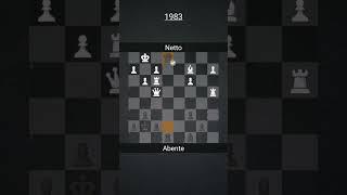 Beautiful Checkmate l Netto vs Abente 1983 #chess #shorts