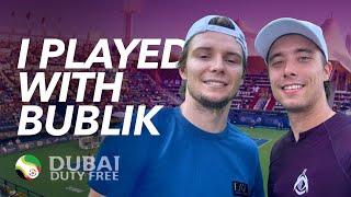 Training with Bublik in Dubai ATP 500 | Vlog 5