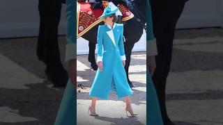 Trooping the Colour 2025. Catherine, Charlotte, George, & Louis coming to the carriage.