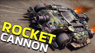 Using the Biggest Cannon in Crossout with the Cockpit Cabin and Boosters!