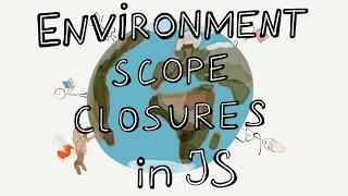 Environment, Scope and Closures in JS / Intro to JavaScript ES6 programming, lesson 15