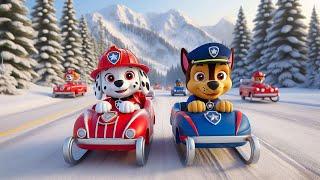 Paw Patrol Ultimate Rescue | Using a sleigh - Winter has come - Happy Life Story | Rainbow 3