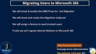 Migrating Mailboxes to Ms 365 - Microsoft Exchange 2016/19 - TechiJack