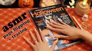 ASMR Halloween Magazine Flip Through  (whispering + paper sounds)