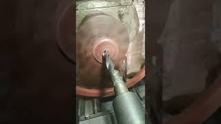 8 dark chocolate 16 inch Puli bor 25mm cutting ️️ #diy #shaft #technical #machine