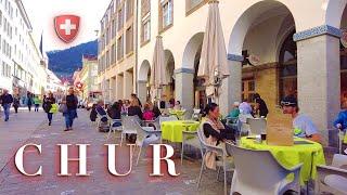 SWITZERLAND CHUR GRAUBÜNDEN / OLDEST CITY Walking tour in beautiful place