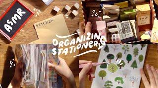 organizing my sticker collection ️ ASMR 1hr + soft music