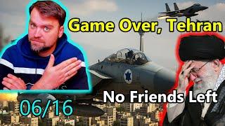Update from Ukraine and Iran. Israel Wipes Out Iran's Defense. Jets over Tehran. Trump's deal failed