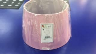 Oaks Lighting Pale Pink Cotton Drum Lamp/Light Shade 12 inch S901/12PP