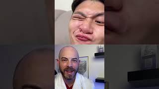 Derm reacts to using facial contortion to pop juicy pimple! #dermreacts #doctorreacts #pimplepop