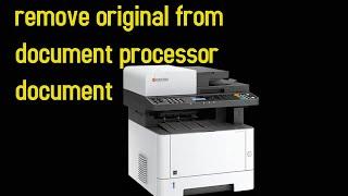 remove original from document processor document