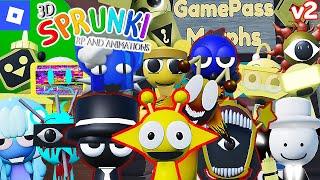 3D Sprunki RP And Animations [All Gamepass morphs, Version 2]
