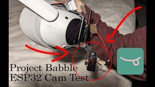 Project Babble DIY ESP32 Cam Mouth Tracker Test